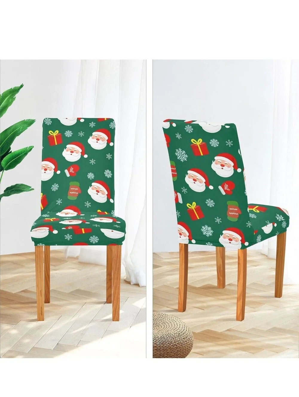 6 Pieces, Christmas Chair Covers,